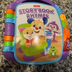 Fisher-Price Storybook Rhymes Interactive Toy book - Blue, Purple, Orange